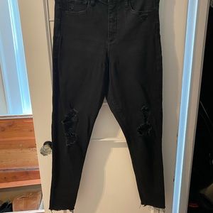Gap Sky High Favorite Jegging - Black Ripped